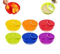 Générique Bol à chips et à trempette - Récipient de mélange divisé en 6 pièces, bols à collation pour fête, soirée cinéma, buffet, apéritif, pique-nique, salle de pause