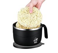 Générique Bol À Nouilles,Avec Trou D'Égouttage Et Plateau Isolant Anti-Brûlure,avec Couvercle et Poignée, Doublure, Bol à Flocons d'Avoine - pour Cuisine, Repas, Soupe de Nouilles Instantanée,