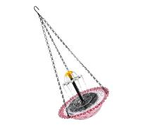 Générique Bol de Bain d ' Oiseaux de Fontaine de Jardin Suspendu, Pompe à Eau à énergie de 2, 5 W avec Poteau Central surélevé, pour Bain d ' Oiseaux Suspendu de Cour de Patio