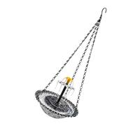 Générique Bol de Bain d ' Oiseaux de Fontaine de Jardin Suspendu, Pompe à Eau à énergie de 2, 5 W avec Poteau Central surélevé, pour Bain d ' Oiseaux Suspendu de Cour de Patio