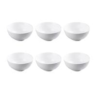 Générique Bols à Riz Conserve Aliments Chauds en Porcelaine Blanche Lot de 6 Protection Sanitaire et Environnementale pour Déjeuner
