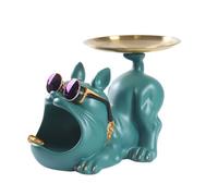 Générique Bonbonnière Statuette Bulldog Boîte De Rangement Bureau