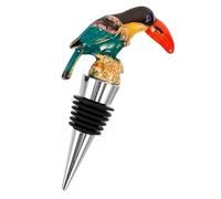 Générique Bouchon de vin animal Toucan 3D pour bouteille de vin rouge, alliage de zinc, décoratif, léger, fermeture hermétique, pour bars