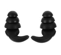 Générique Bouchons D'oreille en Silicone Invisibles Noire Confortable pour Dormir Isolation Sonore Portable, Bouchons Antibruit pour Natation et Sommeil
