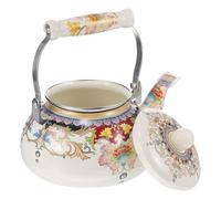 Générique Bouilloire Émaillée Vintage 2,5l Bec Étroit et Robuste, Théière Classique en Émail Préparation de Boissons et L'ébullition de L'eau