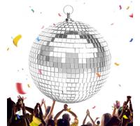 Générique Boules Disco Accessoire de Fête et Décoration de Vacances Argenté