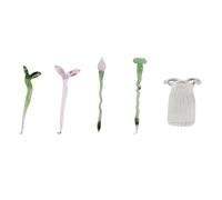 Générique Bouquets et vases de Fleurs en Verre Miniatures avec des détails réalistes pour la décoration de l ' Espace et Les Cadeaux Fleur et vases en Verre