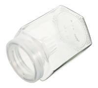 Générique Bouteille de Pêche en Verre Couvercle et Poignée, Piège Portable | Récipient Transparent Antidérapant, Rangement en Voiture, pour Collecte D'appâts, Randonnées et Pique-niques