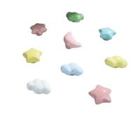Générique Boutons d'armoire de chambre d'enfants mignons étoiles nuages lunes poignées de meubles en céramique armoires de bande dessinée tire poignées de porte de tiroir
