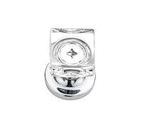 Générique Boutons De Porte En Cristal Chromé Avec Rosette Ronde | Bouton carré en cristal, finition chromée, s'adapte aux portes standard, installation facile, for chambre, couloir et placard
