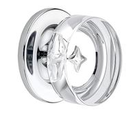 Générique Boutons De Porte Ronds En Cristal Chromé, Paquet De 5, Rosette | Bouton rond en cristal, Fini chrome satiné, Rosace assortie, Fonction passage