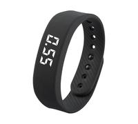 Générique Bracelet Réveil Silicone Confortable Portable | Montre Réveil à Vibration Pour Femmes Hommes Seniors Adolescents Étudiants Dortoir Chambre Bibliothèque