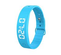 Générique Bracelet Réveil Vibrant | Bracelet Rechargeable avec Minuterie,Montre Réveil pour Gros Dormeurs 8 Alarmes,pour Adultes et Sommeil Quotidien Voyage Maison Lit Entraînement Marche