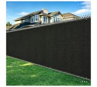 Générique Brise Vue Occultant 4.2x21.5M Filet d'Ombrage Noir Jardin Balcon Rambardes Terrasse Paravent Clôture Rouleau Tissu Protection Rayons UV 55% Résistant Déchirures Vent Renforcé