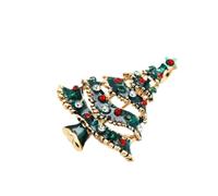 Générique Broche Sapin de Noël en Alliage 2pcs pour Femmes, Épingle Décorative Élégante et Solide, pour Robe ou Paquet, Présent pour Usage Quotidien