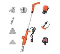 Générique Brûleur de Mauvaises Herbes électrique 3 en 1, désherbeur Thermique 2000 W et Pistolet Thermique à air Chaud, Comprend 5 Buses, idéal for l'herbe du Jardin(Orange Color)