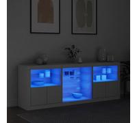 Générique Buffet avec lumières LED Blanc 181,5x37x67 cm,Meubles,Armoires & Meubles de Rangement,Buffets & bahuts,Blanc,62.74 KG,3209037