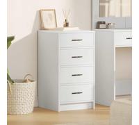 Générique Buffet avec tiroir Blanc 40 x 41 x 75 cm Bois d'ingénierie,Meubles, Armoires & Meubles de Rangement, Buffets & bahuts, Blanc (Poids 19.35KG)