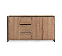 Générique Buffet Bas 3 Portes 3 tiroirs L160 cm - Denver