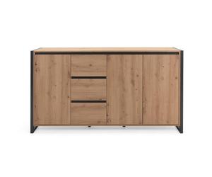 Générique Buffet Bas 3 Portes 3 tiroirs L160 cm - Denver