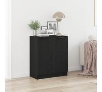 Générique Buffet Bois Noir 60x30x70 cm en Bois D'ingénierie,Meubles,Armoires & Meubles de Rangement,Buffets & bahuts,Noir,16.2 KG,862086