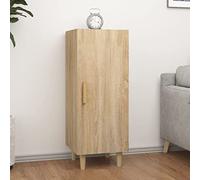 Générique Buffet Chêne Sonoma 34,5x34x90 cm Bois d'ingénierie,Meubles, Armoires & Meubles de Rangement, Buffets & bahuts, Brun (Poids 16.48KG)-2324