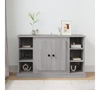Générique Buffet Classique Gris 100x35,5x60 cm en Bois d'ingénierie, Armoire de Rangement avec Portes pour Salon, Espace de Rangement et Fonction d'affichage
