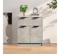 Générique Buffet Gris béton 60x30x70 cm Bois d'ingénierie, Meubles, Armoires & Meubles de Rangement, Buffets & bahuts, Gris, (Poids 19.53KG)