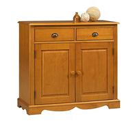 Générique Buffet Pin Miel 2 Portes 2 Tiroirs 2 Niches Style Anglais L 101 H 90 P 42 cm