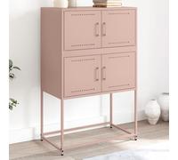 Générique Buffet Rose 68,5x38,5x107 cm Acier,Meubles, Armoires & Meubles de Rangement, Buffets & bahuts, Rose (Poids 18.09KG)