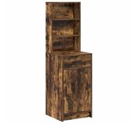 Générique Buffet Salle À Manger Mat 40 x 40,5 x 135 cm Bois D'ingénierie | Portes à charnières, Poignées en barre, Tiroirs et étagères, Rangement assiettes, Entretien facile