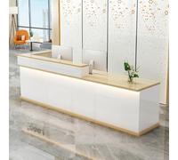Générique Bureau d'accueil/comptoir de Vente/Caisse avec tiroirs, comptoir d'accueil en Forme de L, Poste de Travail Informatique pour Bureau/Salon/Entreprise, 160 × 60 × 100 cm, Angle Droit