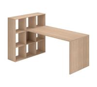 Générique Bureau d'angle 9 Cases L 169 cm - Maxicubes (Chêne Clair)