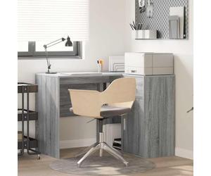 Générique Bureau d'angle avec tiroir 2 pcs Sonoma Gris 102 x 50 x 75 cm,Meubles, Meubles de Bureau, Bureaux, Gris (Poids 39.6KG)