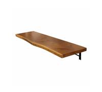 Générique Bureau D'ordinateur Pliable Robuste avec Supports | Établi de bureau mural flottant en bois, peut contenir jusqu'à 330 lb for buanderie/cuisine domestique(150x45cm)
