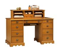 Bureau du Notaire Pin Massif Miel de Style Anglais