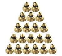 Générique Buse De Brumisation Pour Jardin En Laiton Buse Brouillard Et Brumisateur D'Eau Extérieur Refroidissement Par Brouillard Anti-Gouttes Compatible Tuyau Brumisateur