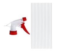 Générique Buse de Pulvérisation Fine Lot de 15 Embouts en Plastique pour Flacon Pulvérisateur Standard 28/400, Usage Jardin et Nettoyage Rouge