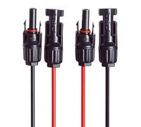 Générique Câble d ' Extension de Panneau 10AWG, Cordon Multi-Contact à 4 connecteurs pour systèmes photovoltaïques, Longueur de 1 à 10M, Fil de Liaison résistant intempéries