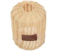 Générique Cache Bouteille de Gaz en Rotin Kaki pour Camping Extérieur, Protection et Anti-Chute pour Réservoir Cylindrique Léger et Résistant
