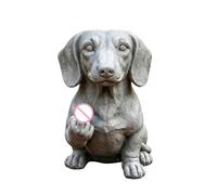 Générique Cache-Pot Chien Doigt d'honneur | Drôle De Porte-Animal Doigt d'honneur,Statue Chien Décoration De Table - pour Bureau, Rebord de Fenêtre, Balcon, Terrasse, Pelouse, Jardin, Cour, Extérieur