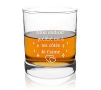 Générique Cadeau pour son Copain Verre à Whisky Idée Cadeau Couple Mari Amoureux Original Cadeaux pour ma Femme Amour Cadeaux Mariage Saint Valentin pour Homme Noel St Valentin Noël Secret Santa