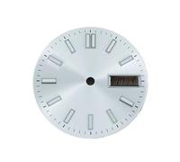 Générique Cadran de Montre à Double Calendrier 28.5mm, Cadrans Lumineux Vert, Accessoires Modification for Mouvement NH36/4R/7S