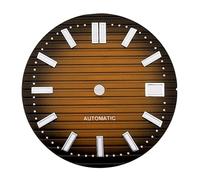 Générique Cadran de Montre mécanique 29.7mm, adapté au Mouvement NH35 C3green veilleuse Noir Blanc Bleu Marron, Visages, pièces personnalisées