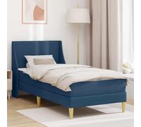 Générique Cadre de lit en contreplaqué avec Matelas et tête de lit Polyester, sommier à Lattes Fixe pour Un Soutien Durable, Housse Amovible par Fermeture éclair, Espace de Rangement