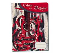 Générique Cahier de Musique - 50 Pages - Portées & Pages de Notes - Format 17x22 cm - Couverture Couleur Personnalisable - Idéal Élèves, Cours et Apprentissage (Guitare 2)