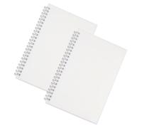 Générique Cahier Spirale Minimaliste Papier Épais et Plat 2 Pièces en Pp Carnet Transparent et Prise de Notes pour Activités Scolaires