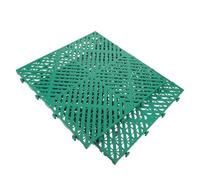 Générique Caillebotis en Plastique Vert pour Atelier Automobile, Tapis de Lavage de Voiture Étanche et Facile à Entretenir, Dalles de Sol Modulaires Emboîtables 2pcs