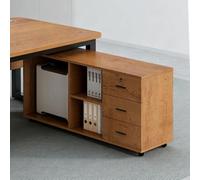 Générique Caisson de Bureau Mobile, Meuble de Classement Meuble Imprimante | Tiroir Supérieur Verrouillable for Sécurité Documents Rangement Ordonné Dossiers, Imprimantes et Fournitures