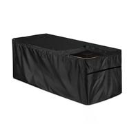 Générique Caisson De Protection Rectangulaire Pour Terrasse,Avec Fermeture Éclair Imperméable Résistant À La Pluie Et Aux UV Housse Pour Coffre Rangement Extérieur, Housse Protection Pour Boîte Pont